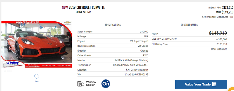 Illustration for article titled Checking out new ZR1 listings on Autotrader- Updated